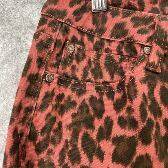 Soft Surroundings Women’s Pants 12 The Ultimate High Rise Leopard Skinny Jeans - Picture 3 of 10